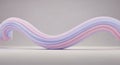 Soft pastel twisted wave on light background for gentle branding or design Royalty Free Stock Photo