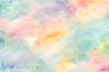 Soft pastel watercolor background with artistic strokes