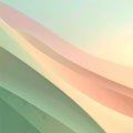 Soft Pastel Waves Abstract Background Subtle Gradient Colors and Gentle Light Royalty Free Stock Photo