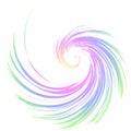 Soft pastel yellow pink blue green swirl vector Royalty Free Stock Photo