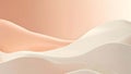 Soft Peach and Cream Abstract Flowing Waves Background Royalty Free Stock Photo