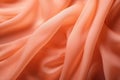 Soft peach fabric with delicate folds