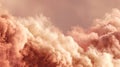 Soft peach and rose abstract cloud texture with dreamy atmospheric pastel lighting Royalty Free Stock Photo