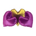 Soft pillow shape heart fabric silk