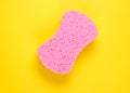 Soft pink bath sponge Royalty Free Stock Photo