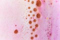 Soft pink foam texture for bathroom with bubbles Royalty Free Stock Photo