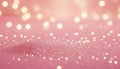 Soft pink glitter surface with bokeh lights and gentle light diffusion Royalty Free Stock Photo