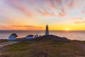 Sunrise over ape Spear National Historic Site, St Johns Newfoundland.