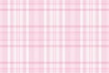 Soft pink plaid pattern. A versatile textile design for backgrounds, apparel, and creative projects. Elegant, classic and sweet. Royalty Free Stock Photo