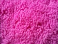 Soft pink plush material for baby toy, wool with spools