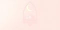 Soft Pink Ramadan Background with Mosque and Crescent Moon Royalty Free Stock Photo