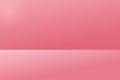 Soft pink studio background. Empty valentine room. Wallpaper platform display , banner for product showcase presentation Royalty Free Stock Photo