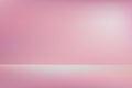 Soft pink studio background. Empty valentine room. Wallpaper platform display , banner for product showcase presentation Royalty Free Stock Photo