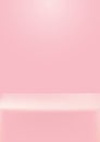 Soft Pink Vertica social media Banner for advertising products in stories. Pink abstract cover or layout .Vector Empty