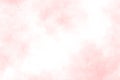 Soft pink watercolor splash. abstract textured gradient on white background