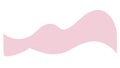 Soft Pink Wavy Abstract Shape Design Element, vector design Generative AI Royalty Free Stock Photo