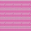 Soft pink and white chevron row knitted pattern background