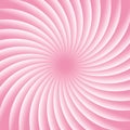 Soft pink and white rotating hypnosis spiral. Twirl abstract background. Optical illusion. Hypnotic psychedelic vector Royalty Free Stock Photo