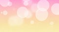 Soft Pink and Yellow Gradient Background with Large White Bokeh Circles and Subtle Texture Royalty Free Stock Photo