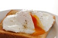 Soft poached egg Royalty Free Stock Photo