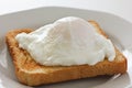 Soft poached egg Royalty Free Stock Photo