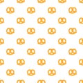 Soft pretzel pattern seamless vector