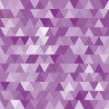 Soft purple vector seamless pattern with triangles.