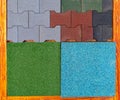Soft Recycled Rubber Tiles Royalty Free Stock Photo
