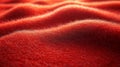 Soft red fabric draped in gentle waves, showcasing texture and warmth in a cozy indoor setting. Generative AI Royalty Free Stock Photo