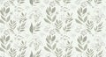 Subtle botanical pattern with delicate gray leaves and speckled texture Royalty Free Stock Photo