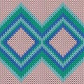 Soft rhombus argyle knit texture geometric vector