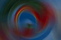 Soft ripple action of sound sonic wave formed in centre, colourful ranged from blue, red, green, orange and yellow rounded and mix Royalty Free Stock Photo