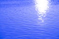 Soft ripple on water illuminated by sunrise Royalty Free Stock Photo