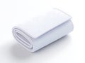 Soft rolled bath towel neatly folded and placed on clean surface Royalty Free Stock Photo
