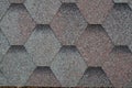 Soft roof, tiles. Different colors of shingles Royalty Free Stock Photo