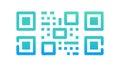 Soft Rounded QR Code Digital Abstract, vector design Generative AI Royalty Free Stock Photo