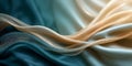 Soft Satin Fabric With Elegant Translucent Ribbons Creating A Luxurious Flowing Background Royalty Free Stock Photo