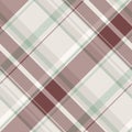 Soft seamless pattern fabric, eps check background plaid. Wedding vector textile texture tartan in white and red colors Royalty Free Stock Photo