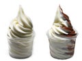 soft serve ice cream in a cup Royalty Free Stock Photo