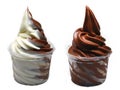 soft serve ice cream in a cup Royalty Free Stock Photo