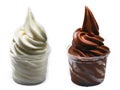 soft serve ice cream in a cup Royalty Free Stock Photo