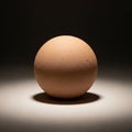 A soft shadow beneath highlighting the texture and roundness Royalty Free Stock Photo