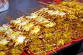 Soft shell crab kebabs Royalty Free Stock Photo