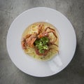 Soft Shell Crab Pasta Royalty Free Stock Photo