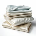 Soft And Shiny Silk Sheets In A Variety Of Colors Royalty Free Stock Photo