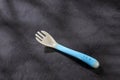 Soft Silicone Baby Feeding Fork - Top view