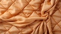 A close up of a quilted blanket