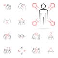 soft skill colored hand drawn icon. Team icons universal set for web and mobile