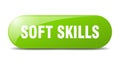 soft skills button. soft skills sign. key. push button.