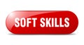 soft skills button. soft skills sign. key. push button.